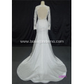 new lace embroidery hot-fix stone decorative backless brides gown bride mermaid wedding dresses for bride